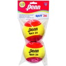 Penn QST 36 Foam 2 Ball Junior Tennis Balls